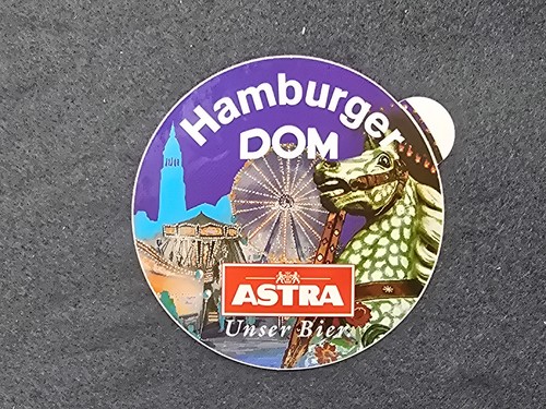 Astra bier aufkleber hamburger - bier,