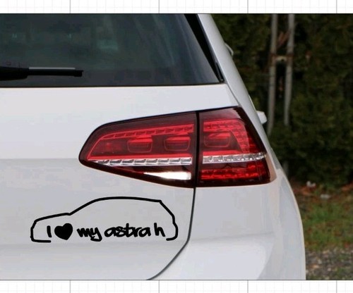 Love astra h aufkleber - love, my