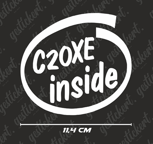 C20xe inside aufkleber - 1x,