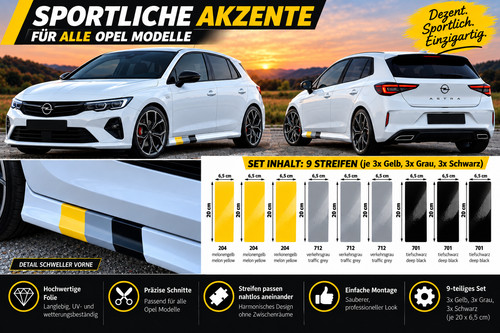 9er set performance - 9er, streifen