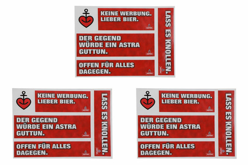 Astra bier aufkleber - 15,